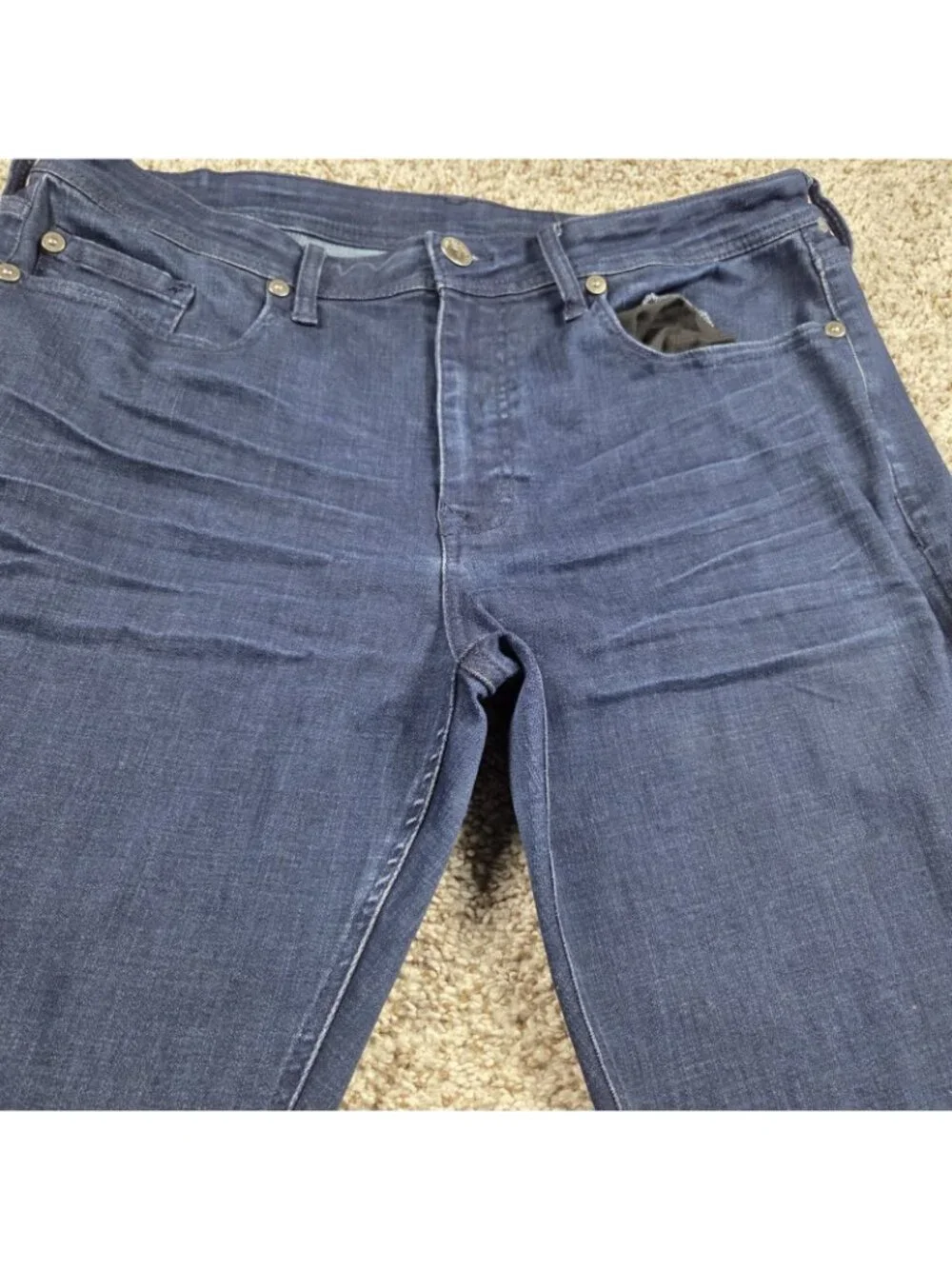 Seven7 Jeans Mens 36x32 Slim Straight Dark Wash Denim